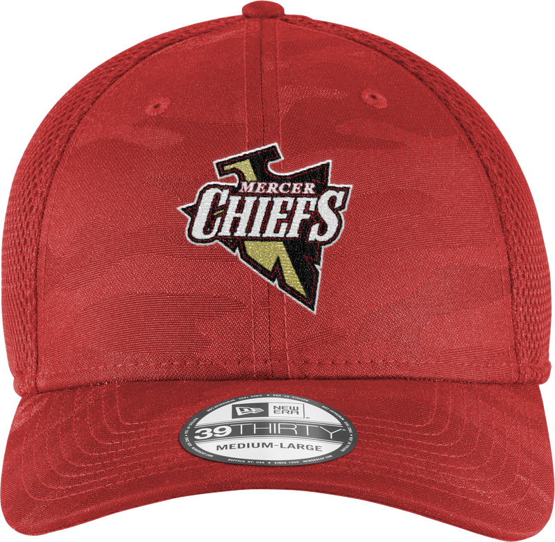 Mercer Chiefs New Era Tonal Camo Stretch Tech Mesh Cap