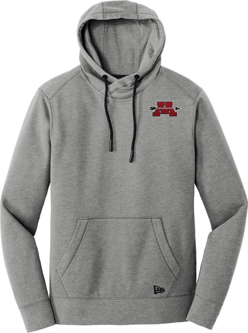 Mercer Arrows New Era Tri-Blend Fleece Pullover Hoodie