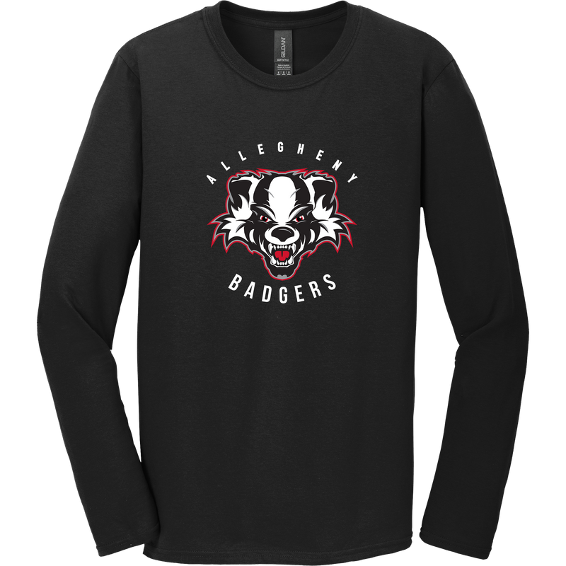 Scary Badgers Softstyle Long Sleeve T-Shirt