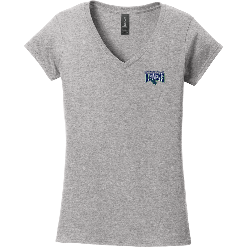 Kensington Valley Ravens Softstyle Ladies Fit V-Neck T-Shirt