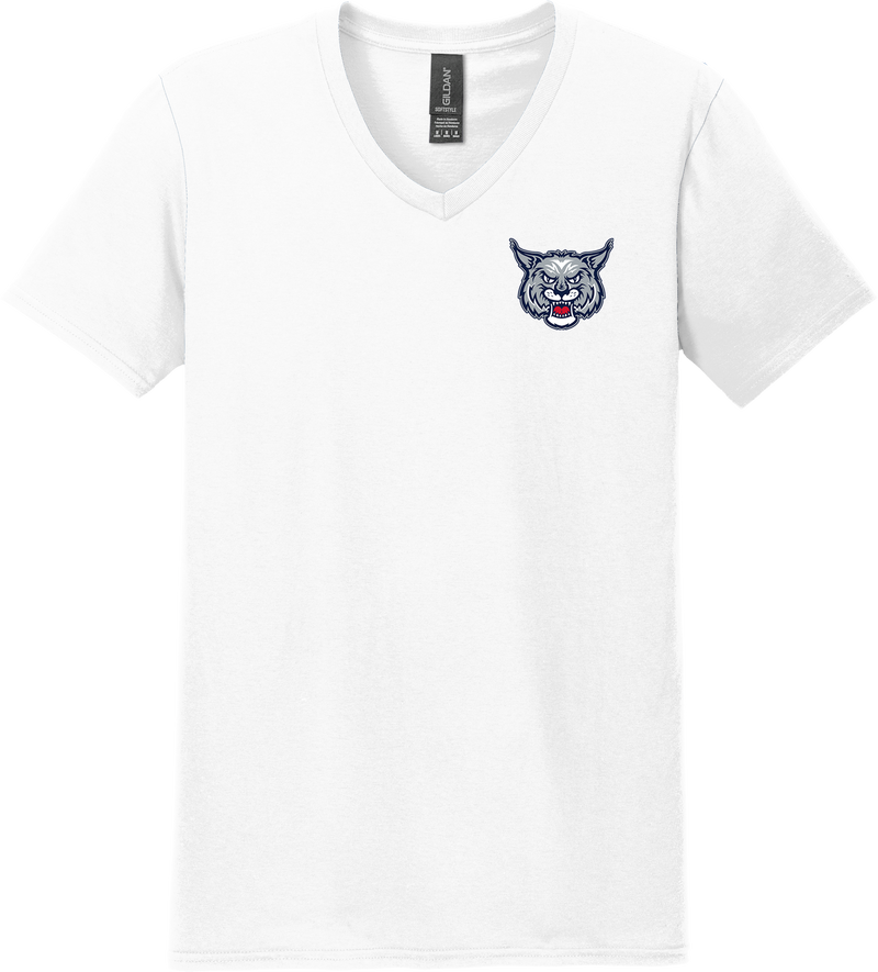 CT Bobcats Softstyle V-Neck T-Shirt