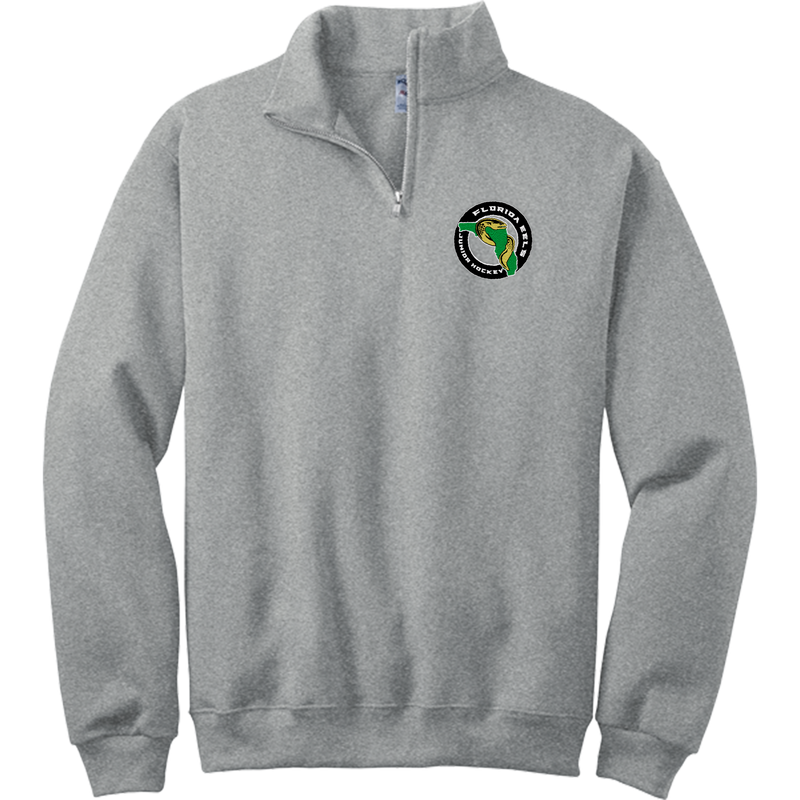 Florida Eels NuBlend 1/4-Zip Cadet Collar Sweatshirt