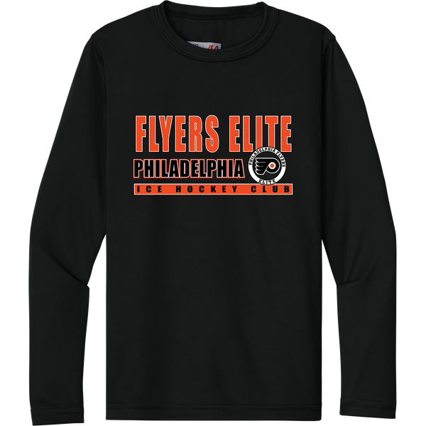 Philadelphia Flyers Elite Youth Cooling Performance Long Sleeve Tee