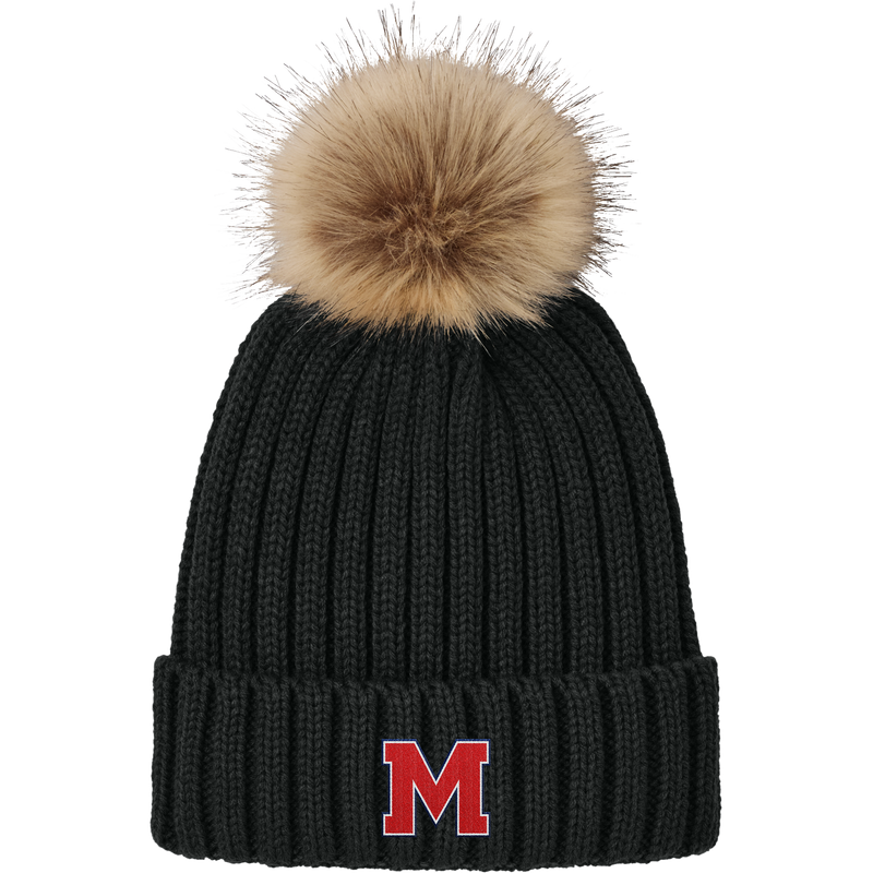 Mount St. Charles Faux Fur Pom Beanie