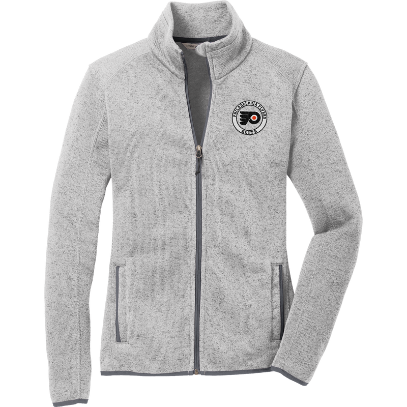 Philadelphia Flyers Elite Ladies Sweater Fleece Jacket