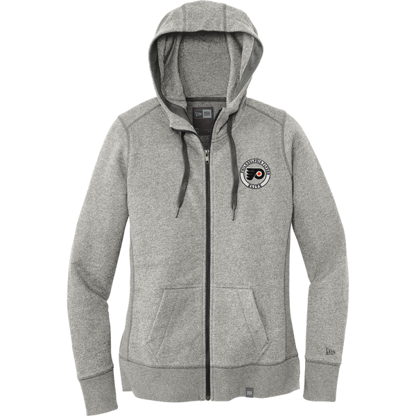 Philadelphia Flyers Elite New Era Ladies French Terry Full-Zip Hoodie