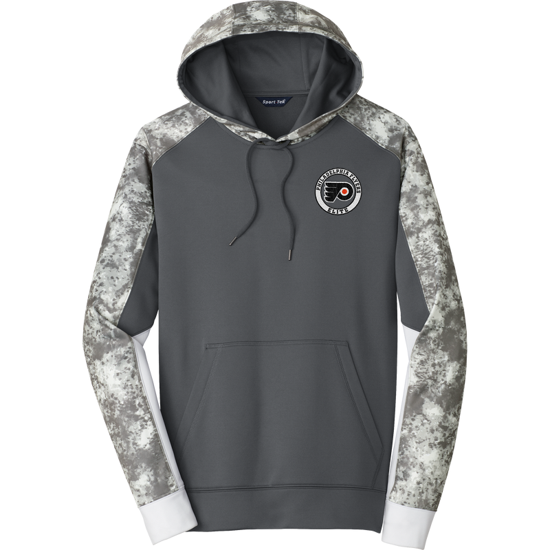 Philadelphia Flyers Elite Sport-Wick Mineral Freeze Fleece Colorblock Hooded Pullover