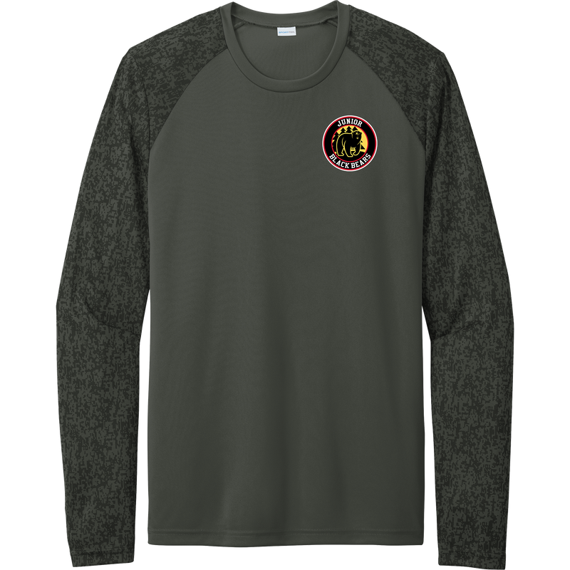 MD Jr. Black Bears Long Sleeve Digi Camo Tee