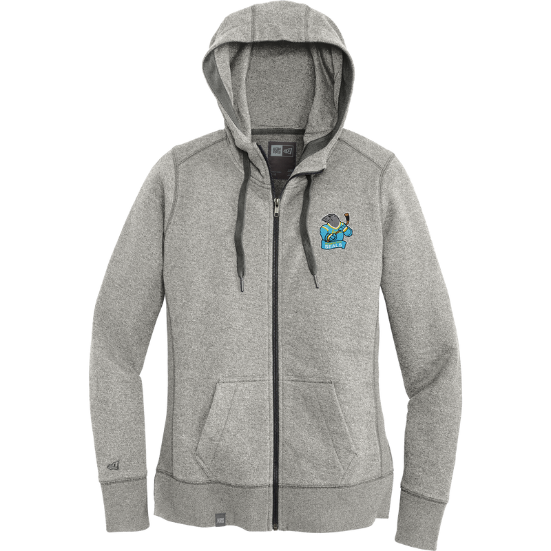 Atlantic City Seals New Era Ladies French Terry Full-Zip Hoodie