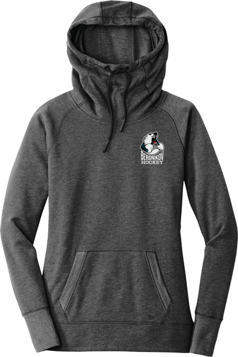 Berdnikov Bears New Era Ladies Tri-Blend Fleece Pullover Hoodie