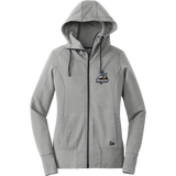 Mon Valley Thunder New Era Ladies Tri-Blend Fleece Full-Zip Hoodie