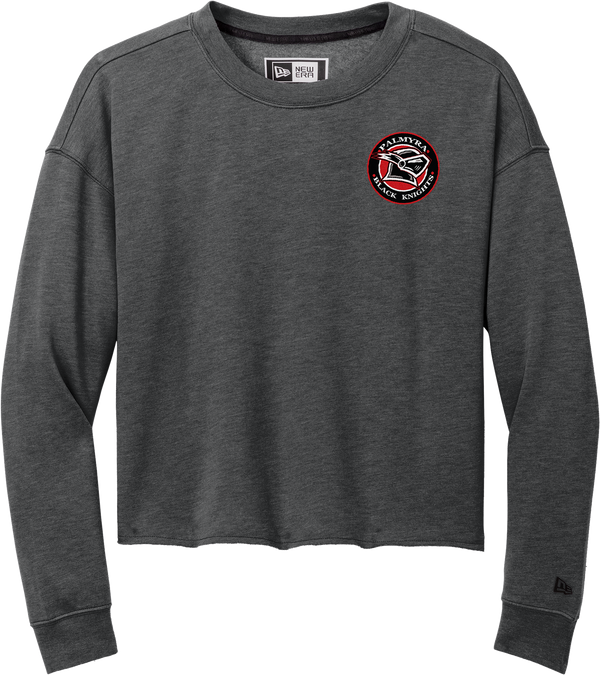 Palmyra Black Knights New Era Ladies Tri-Blend Fleece Crop Crew