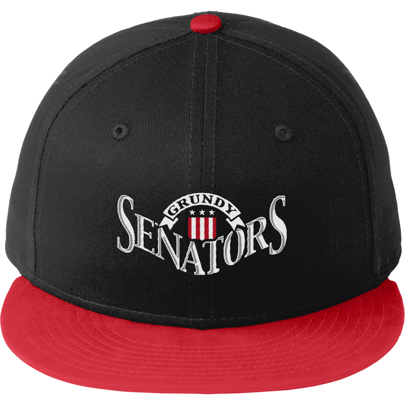 Grundy Senators New Era Flat Bill Snapback Cap