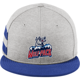 CT Wolfpack South New Era Shadow Heather Striped Flat Bill Snapback Cap