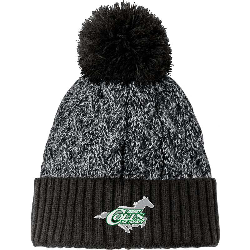 NJ Colts New Era Marled Knit Pom Beanie