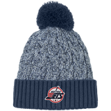 Metro Jets New Era Marled Knit Pom Beanie