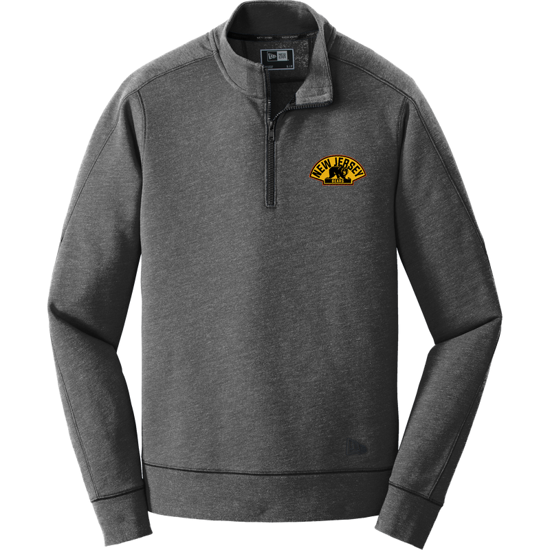 NJ Bears New Era Tri-Blend Fleece 1/4-Zip Pullover