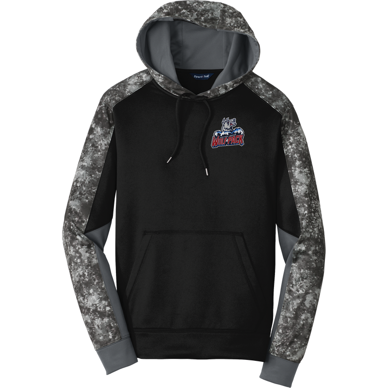 Hartford Jr. Wolfpack Sport-Wick Mineral Freeze Fleece Colorblock Hooded Pullover