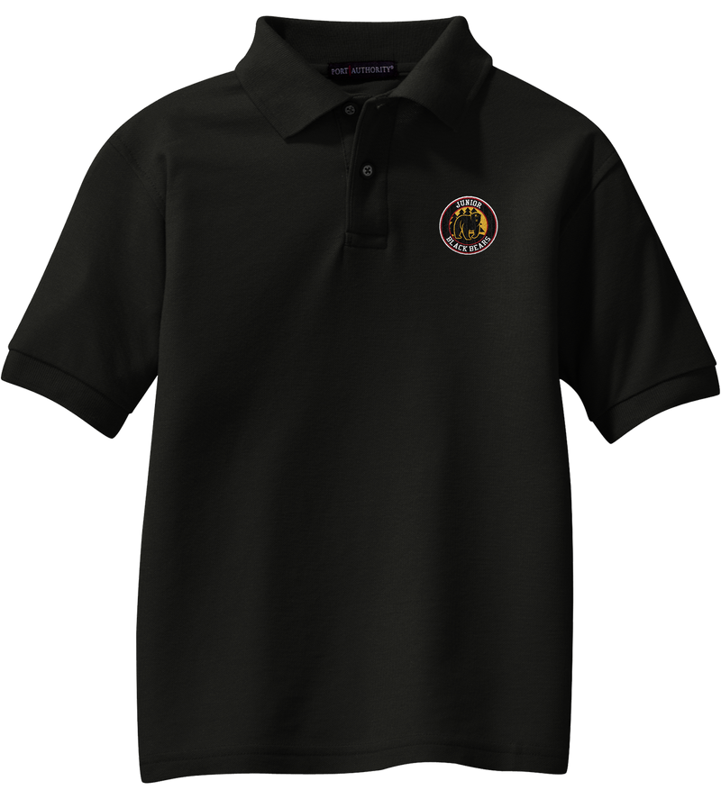 MD Jr. Black Bears Youth Silk Touch Polo