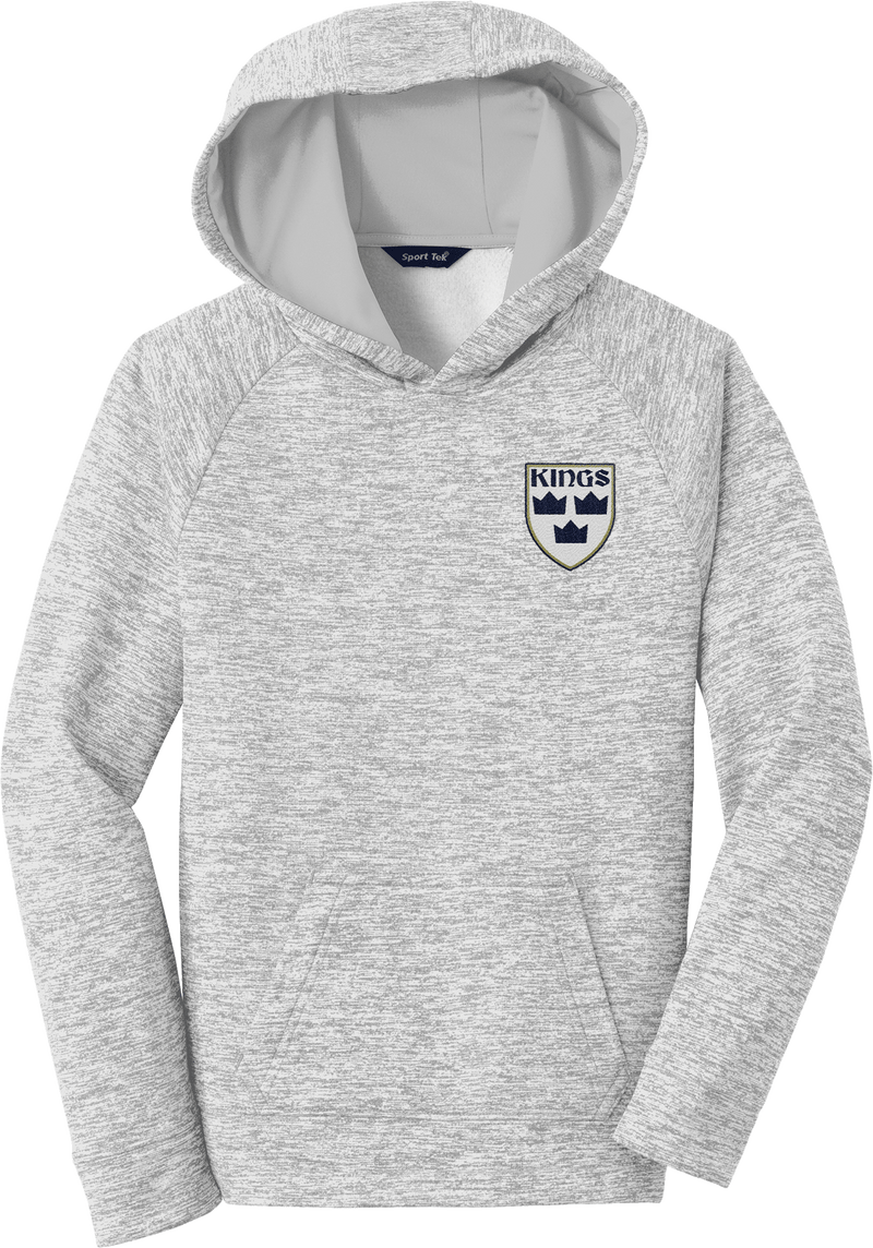 North Jersey Kings Youth PosiCharge Electric Heather Fleece Hooded Pullover