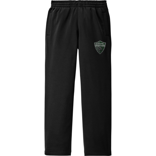 Lansing Spartans Youth Sport-Wick Fleece Pant