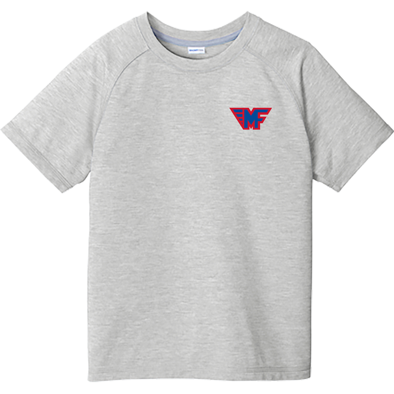 Mid-Fairfield Youth PosiCharge  Tri-Blend Wicking Raglan Tee