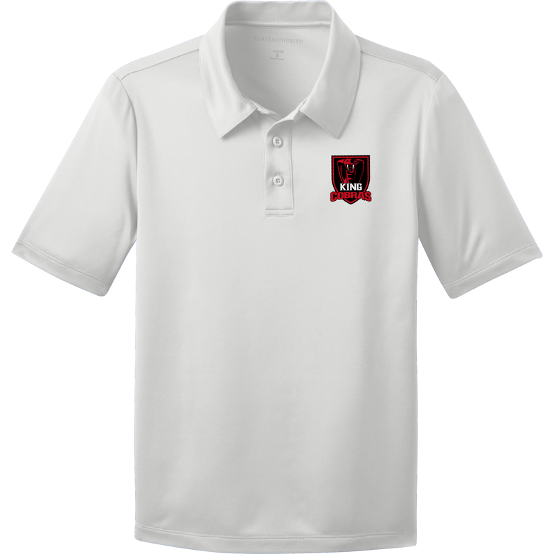 King Cobras Youth Silk Touch Performance Polo